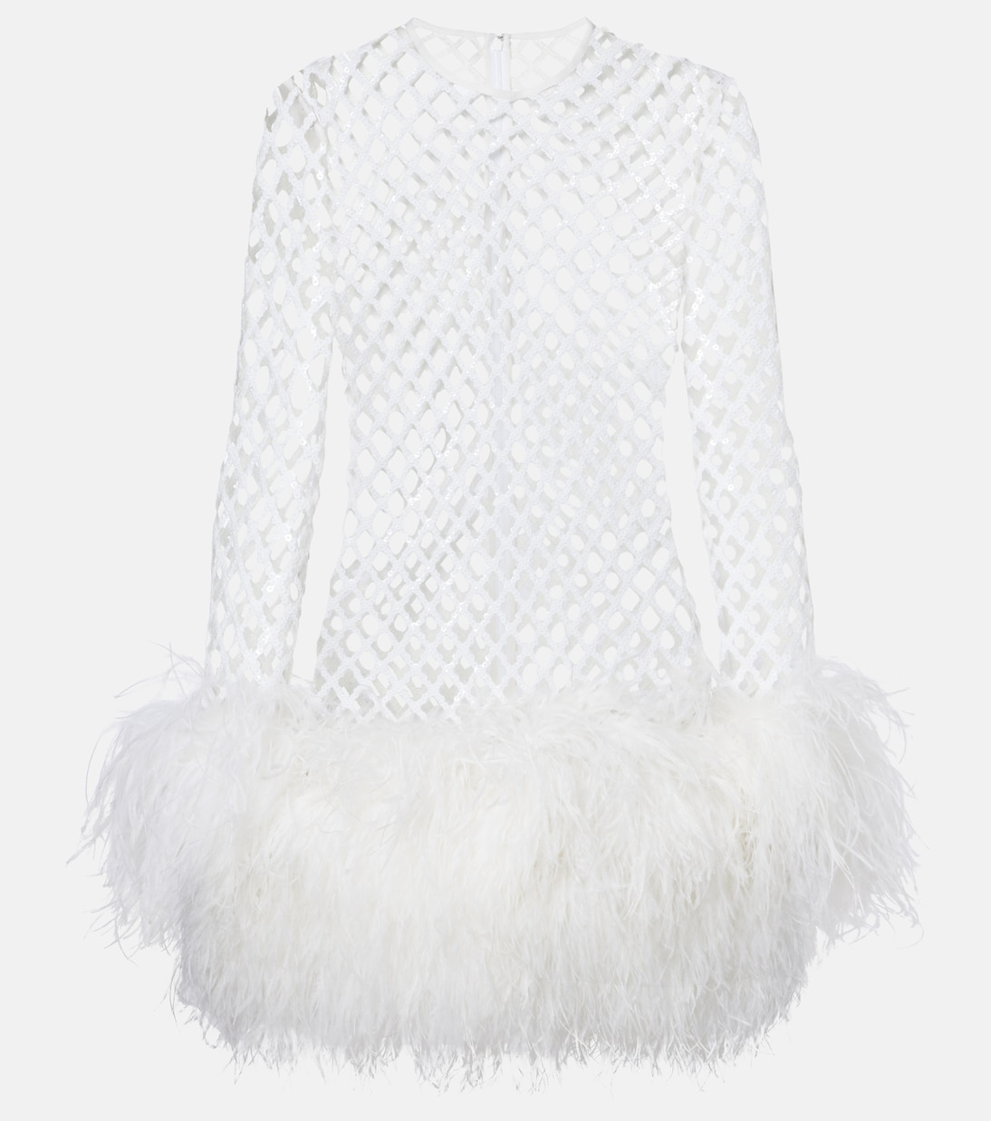 Minikleid mit Pailletten und Federn | Dolce&Gabbana