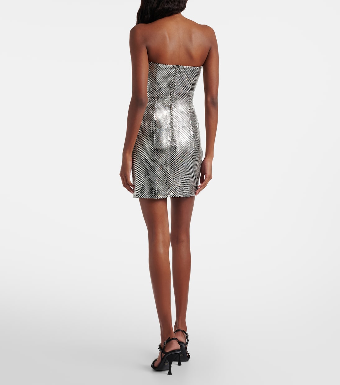 Verziertes Minikleid aus Satin | Dolce&Gabbana