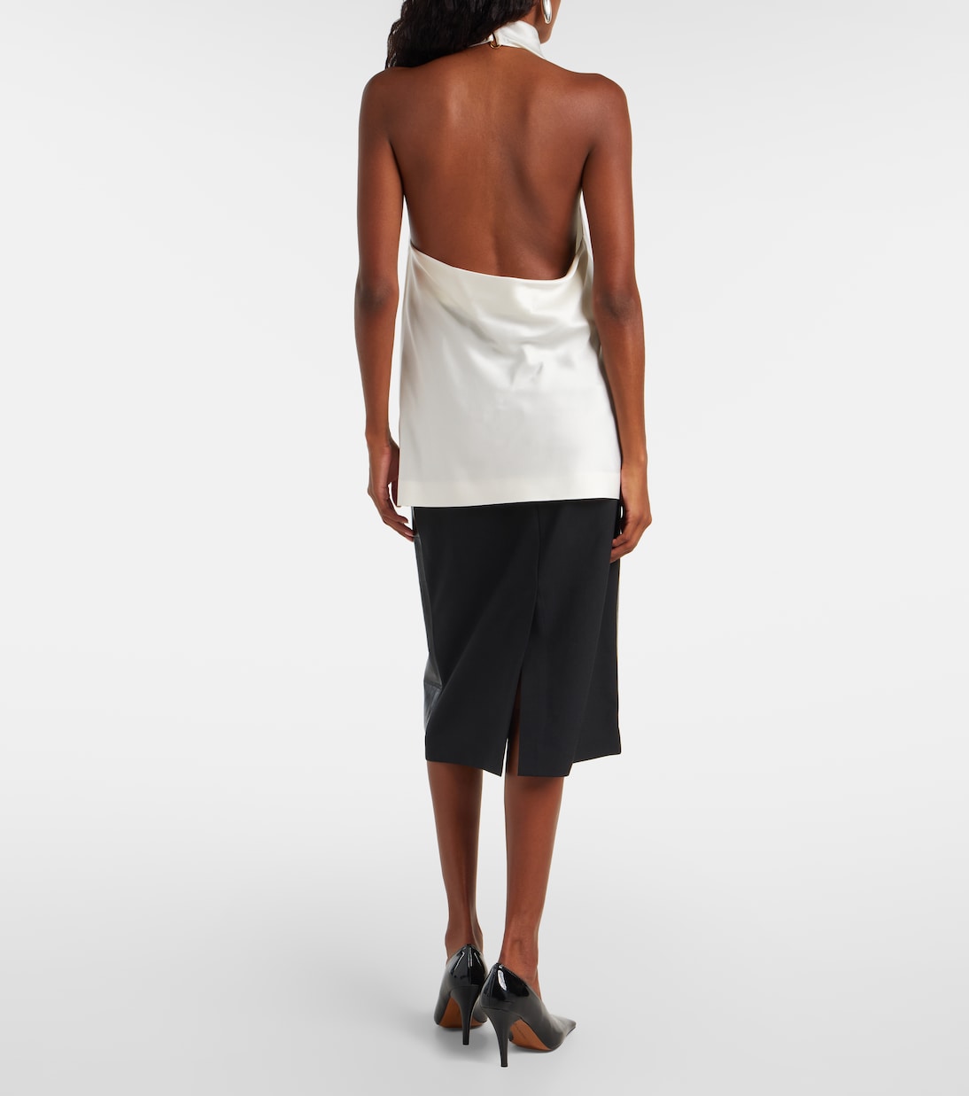 Halterneck satin top | Stella McCartney