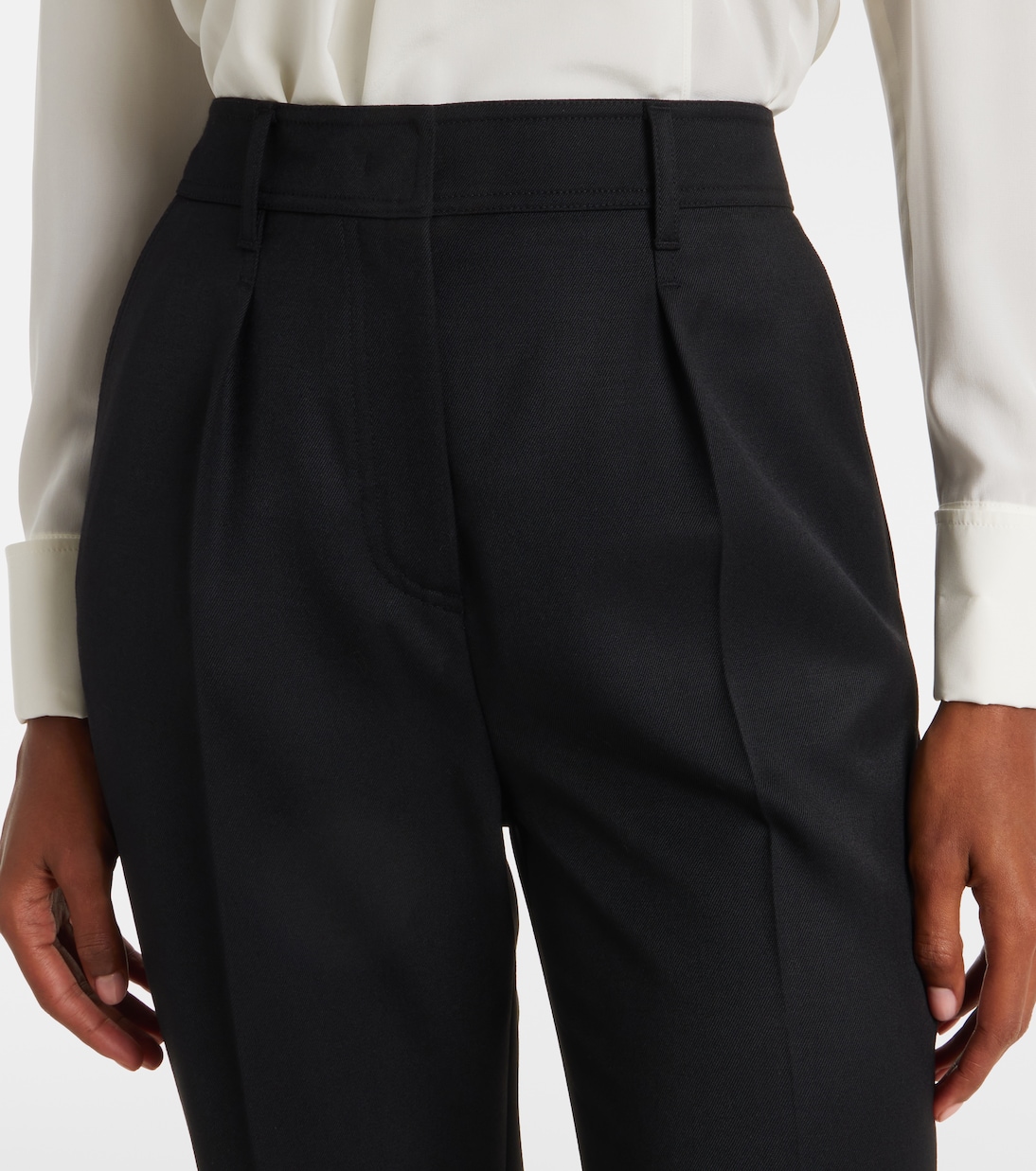 Pantalon droit Cannes en laine vierge | Max Mara