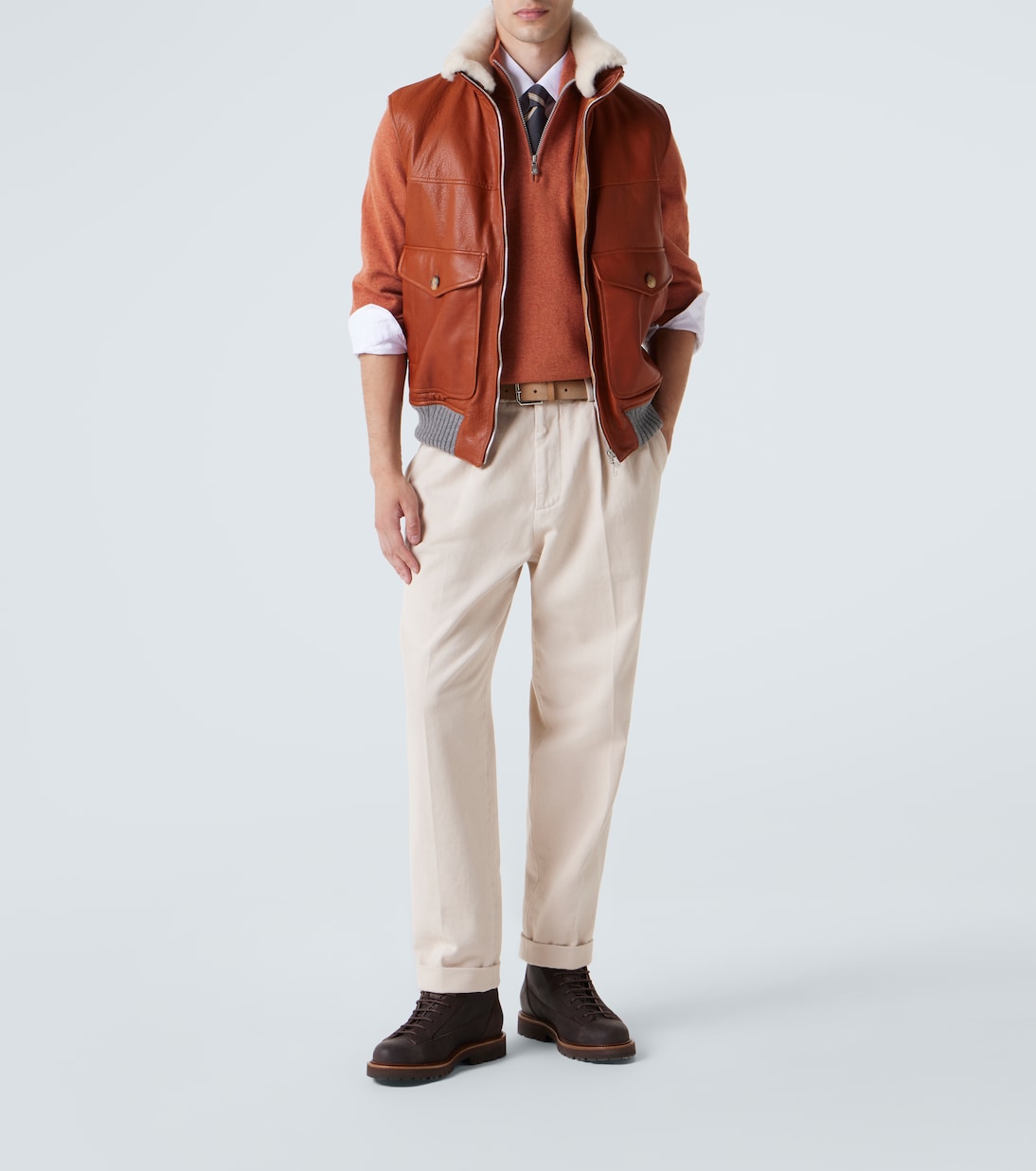 Cashmere half-zip sweater | Brunello Cucinelli