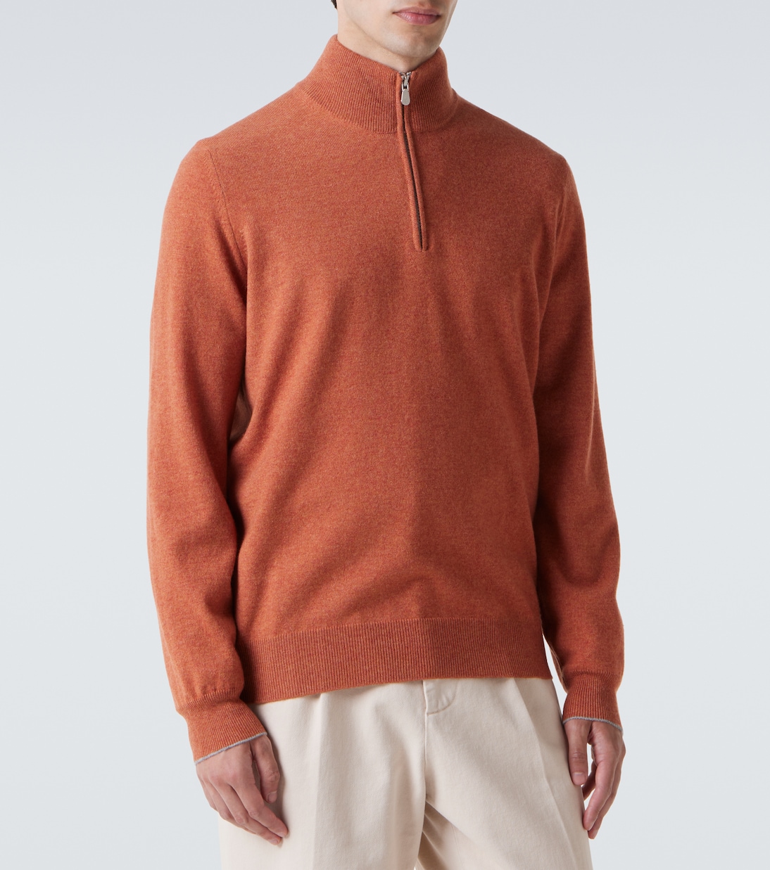 Cashmere half-zip sweater | Brunello Cucinelli