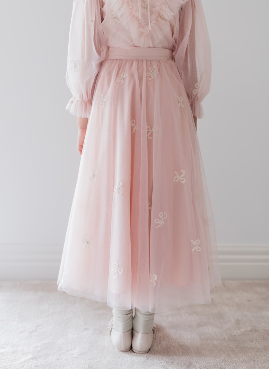 Gonna in tulle con ricamo | Petite Amalie  