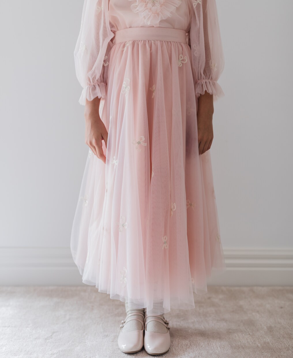 Gonna in tulle con ricamo | Petite Amalie  