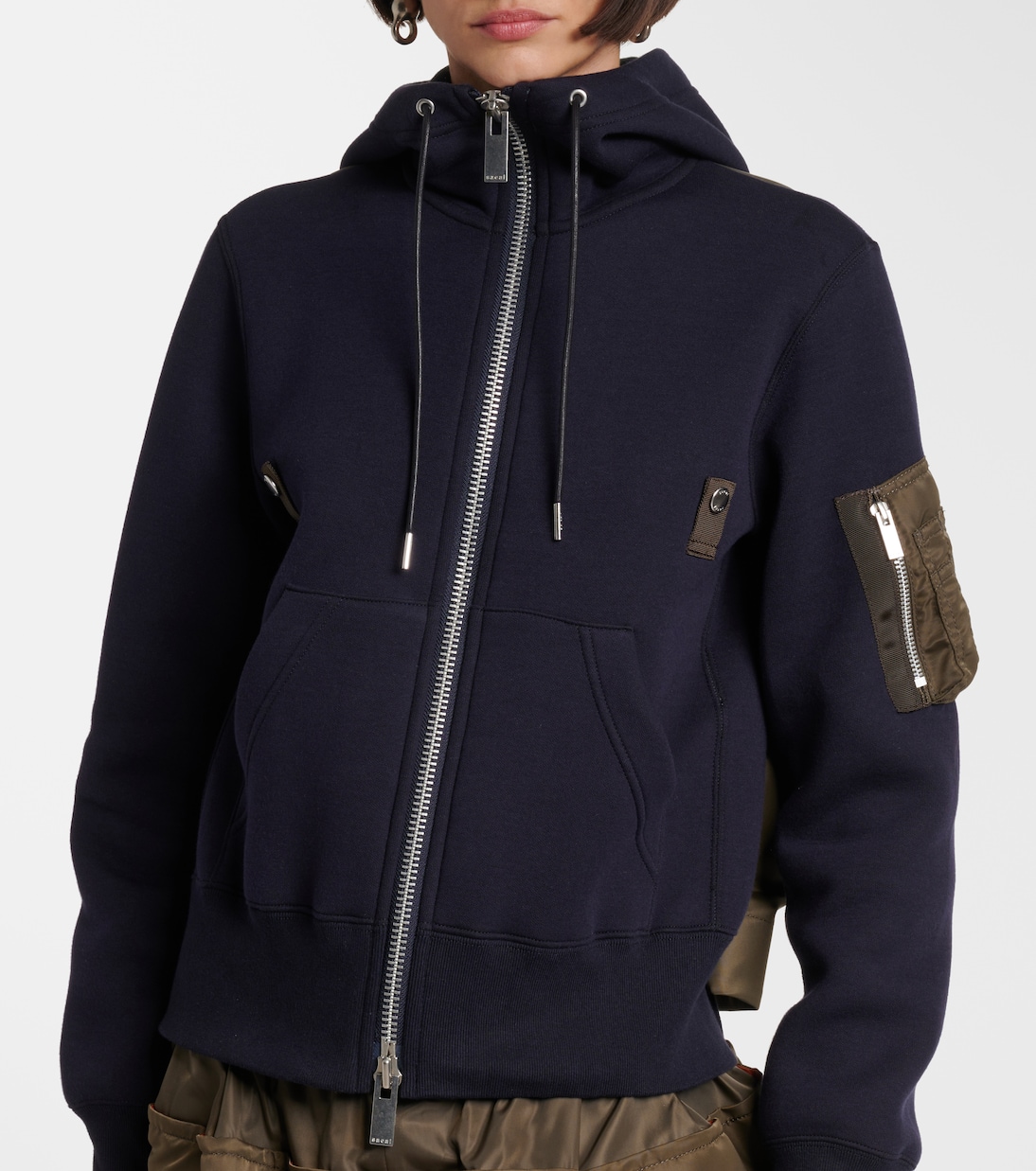 Paneled hoodie | Sacai