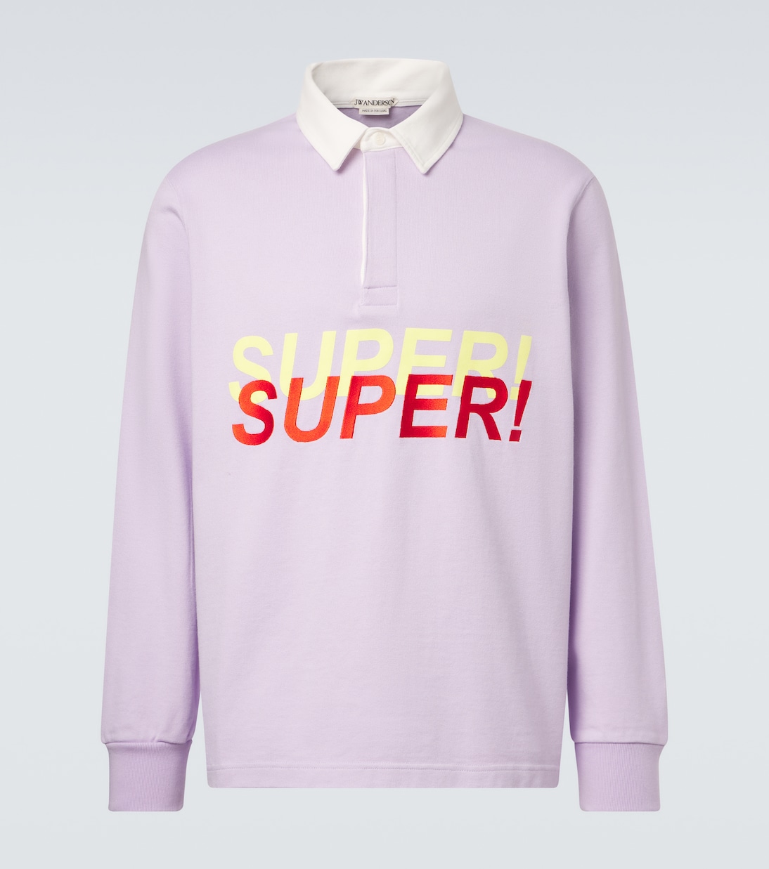 Bestickter Polopullover aus Baumwoll-Jersey | JW Anderson