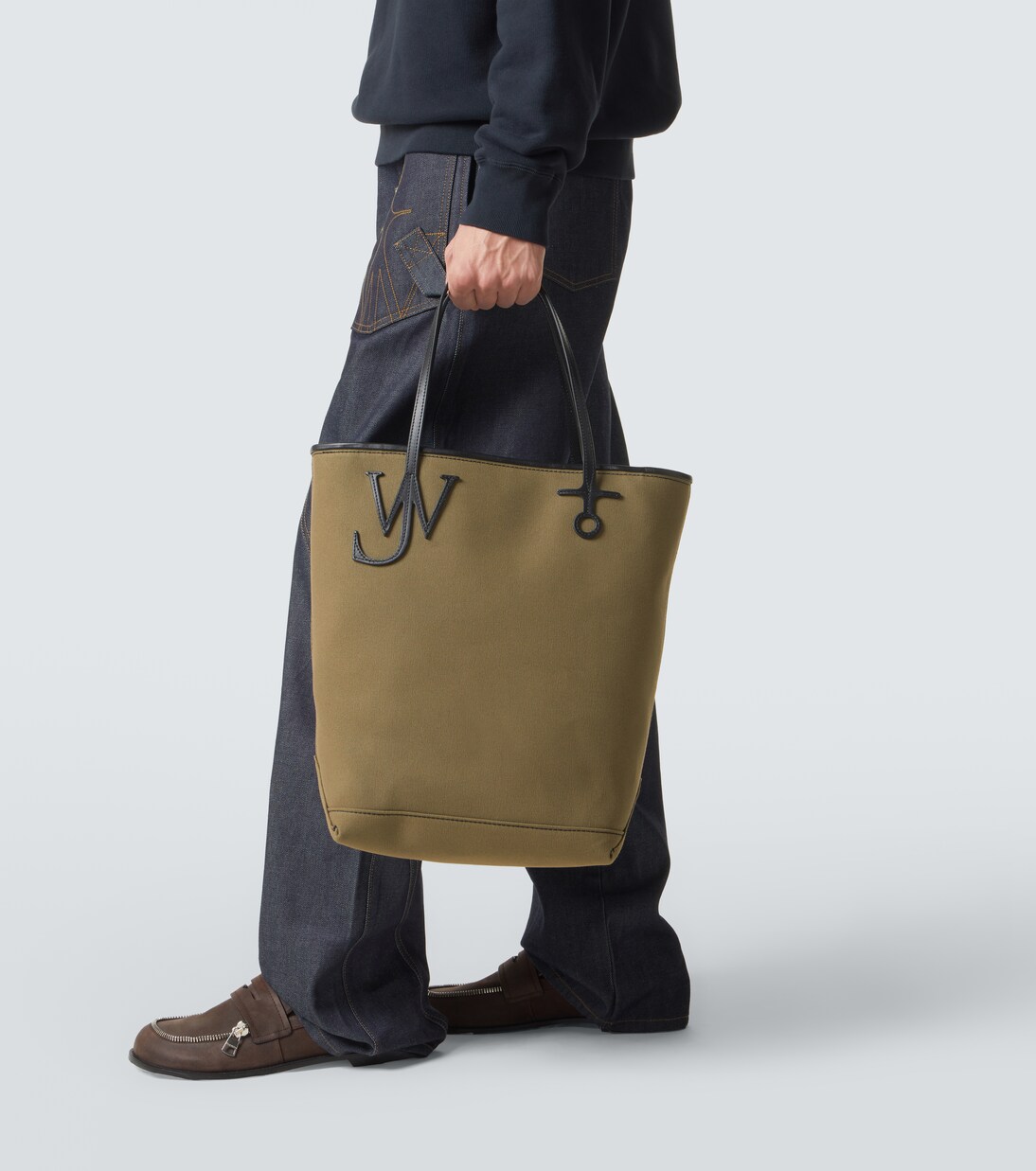 Anchor Tall canvas tote bag | JW Anderson