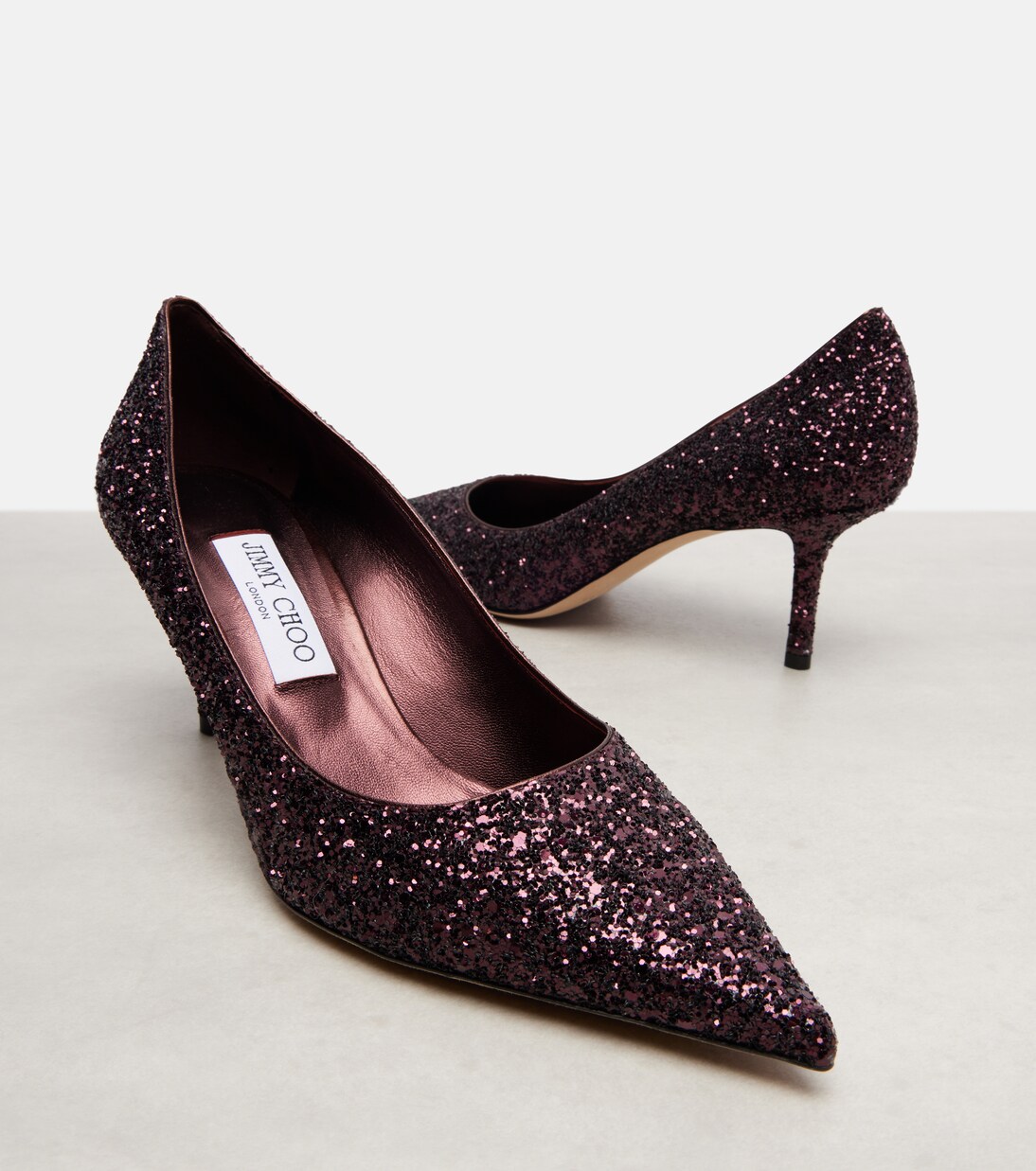 Love 65 glitter pumps | Jimmy Choo