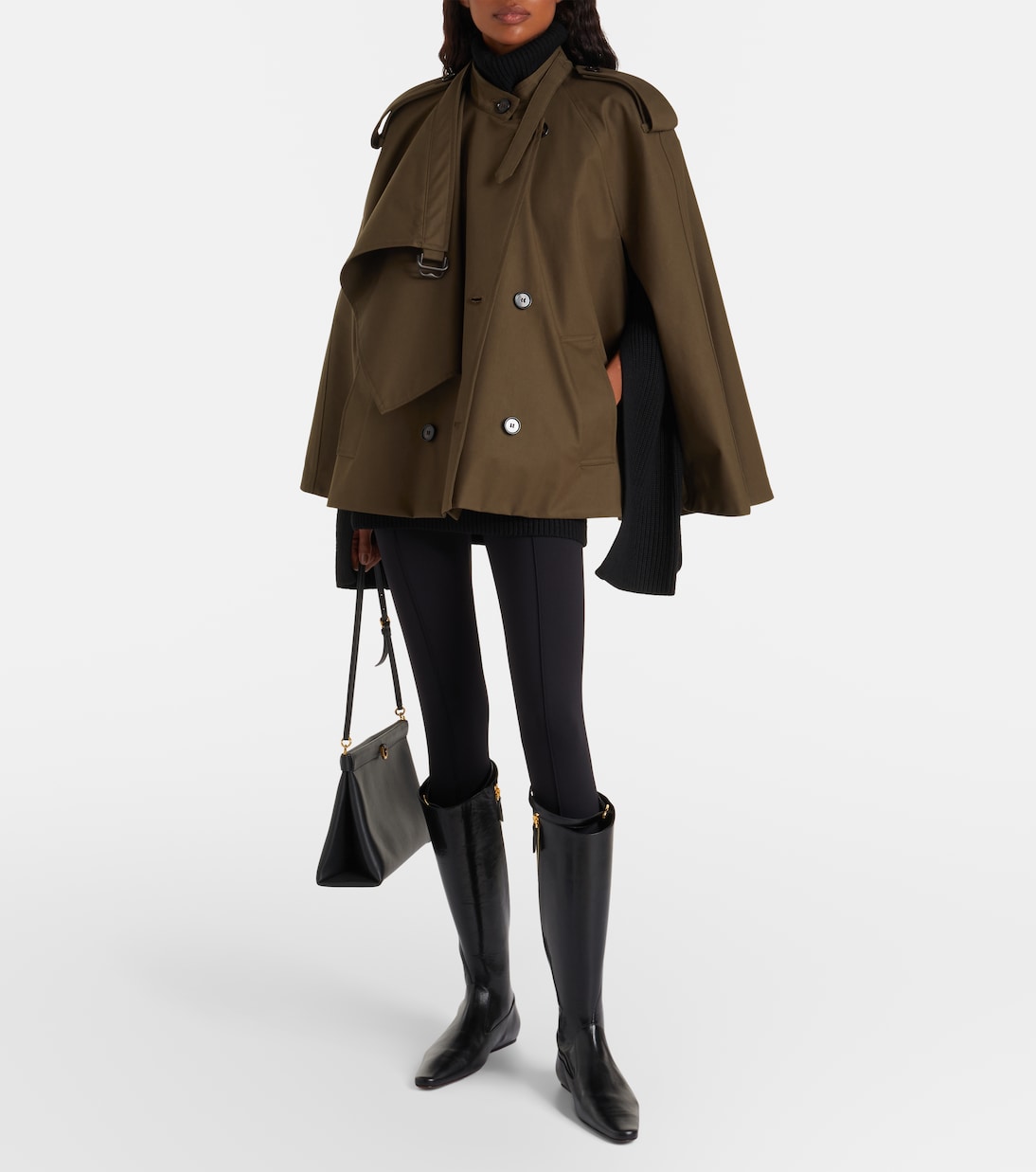 Twisted leather knee-high boots | Tory Burch