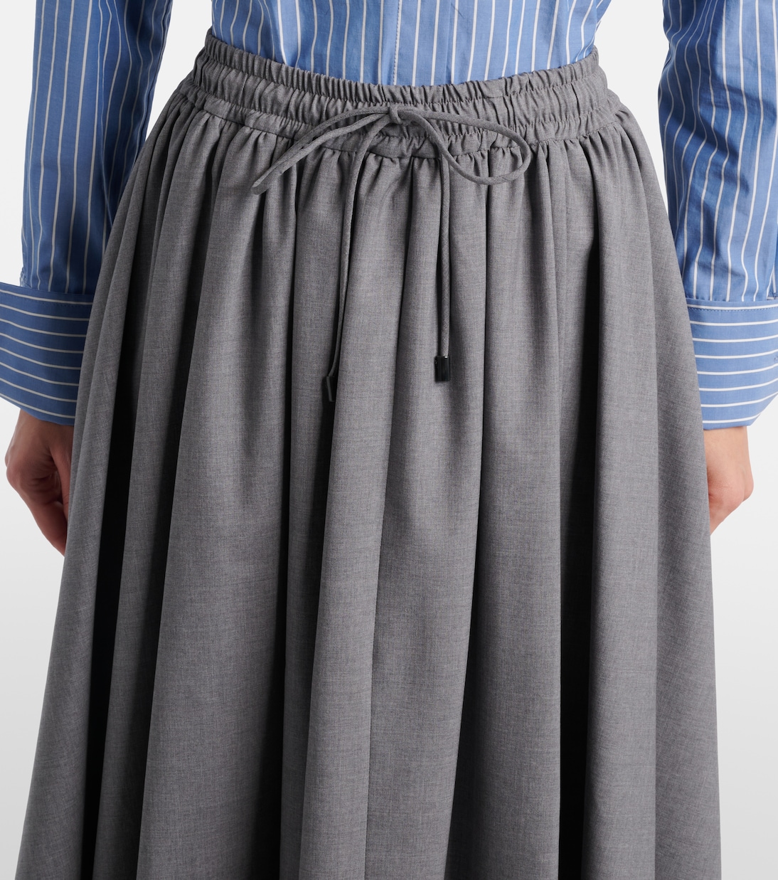 Livrea virgin wool midi skirt | Max Mara