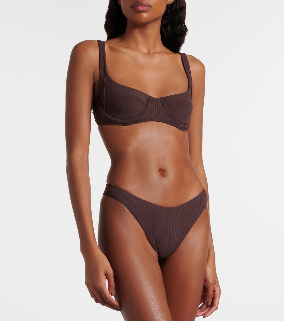 Noto ribbed-knit bikini bottoms | Melissa Odabash