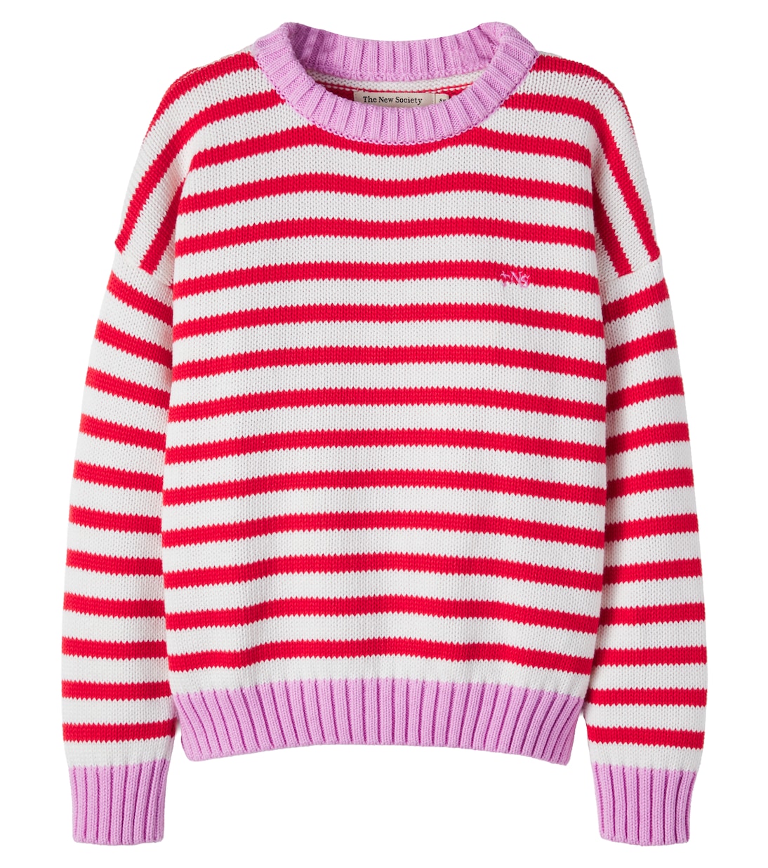 Marigold striped cotton sweater | The New Society