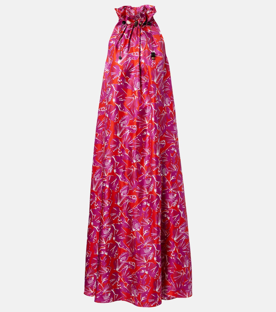 Cartone printed silk maxi dress | Max Mara