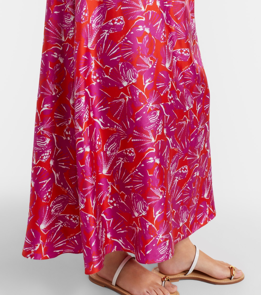 Cartone printed silk maxi dress | Max Mara