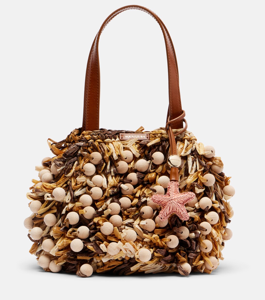 Pom Pom beaded top-handle bag | Aquazzura