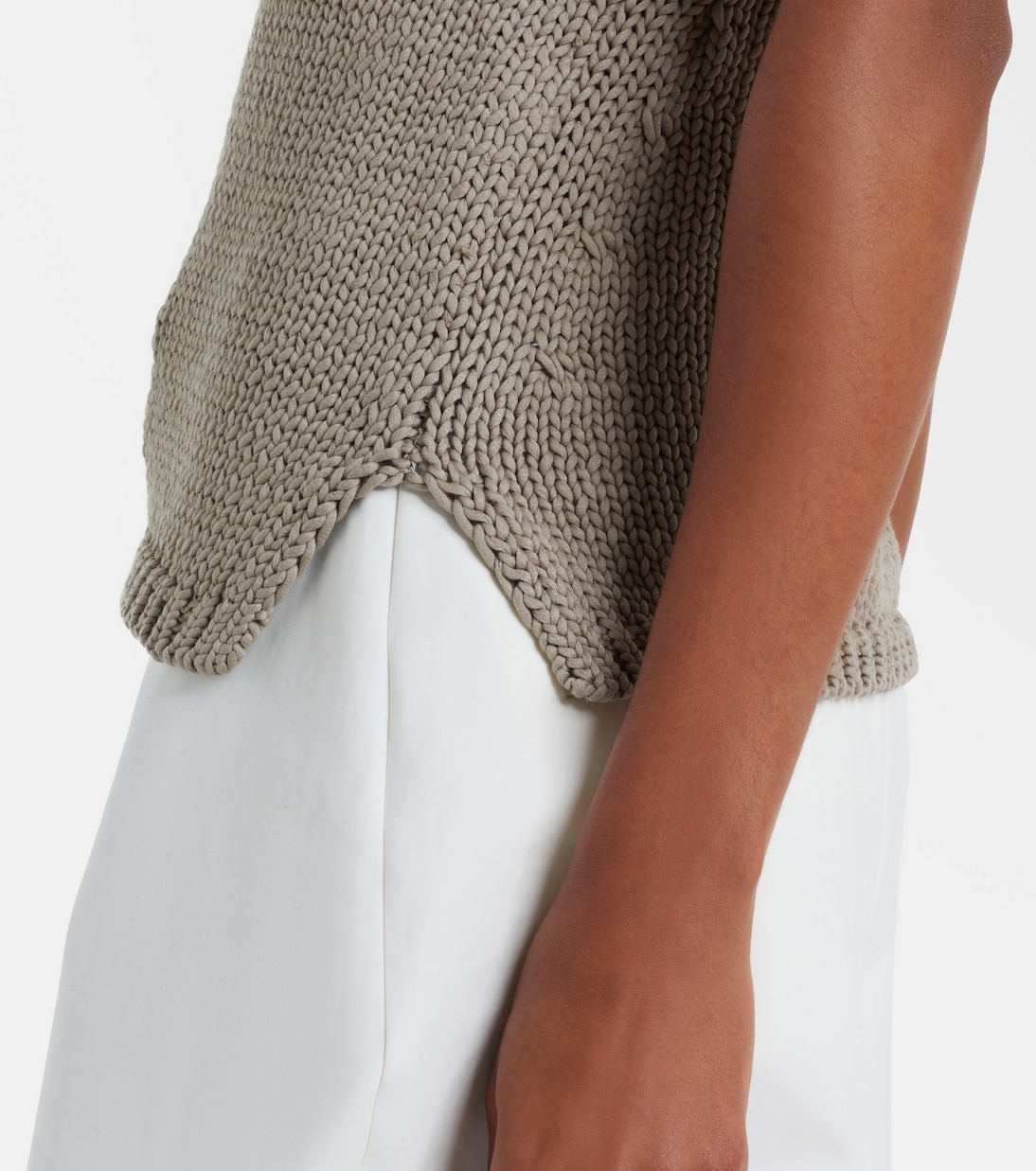 Knitted halterneck cotton top | Róhe
