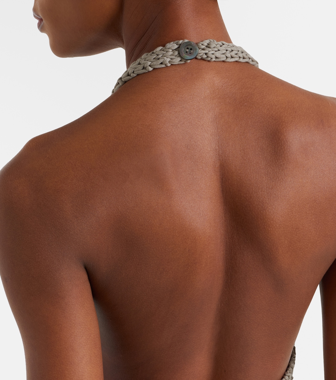 Knitted halterneck cotton top | Róhe