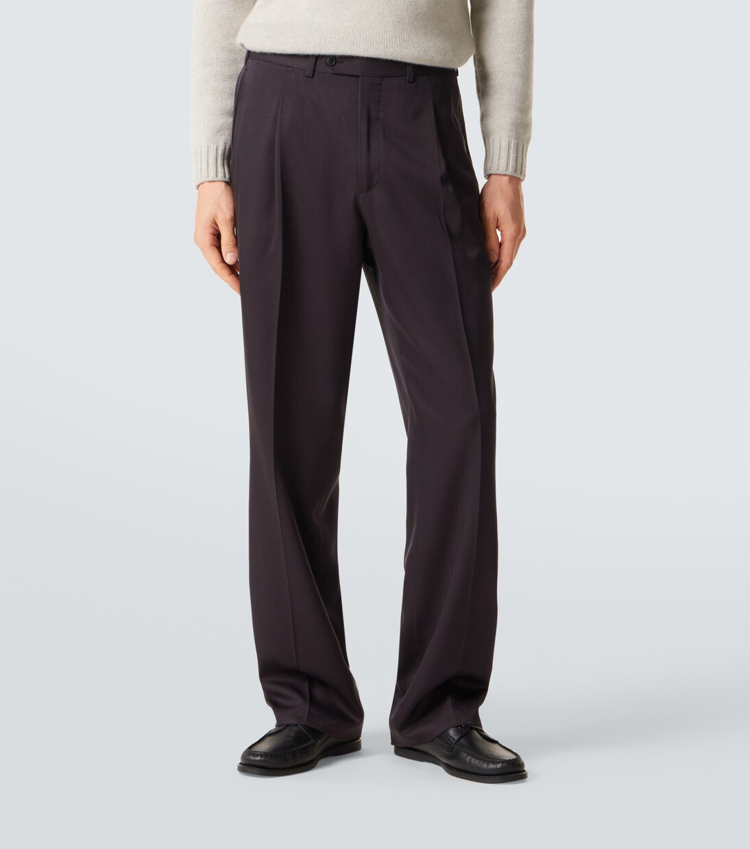 Amo silk wide-leg pants | Saman Amel