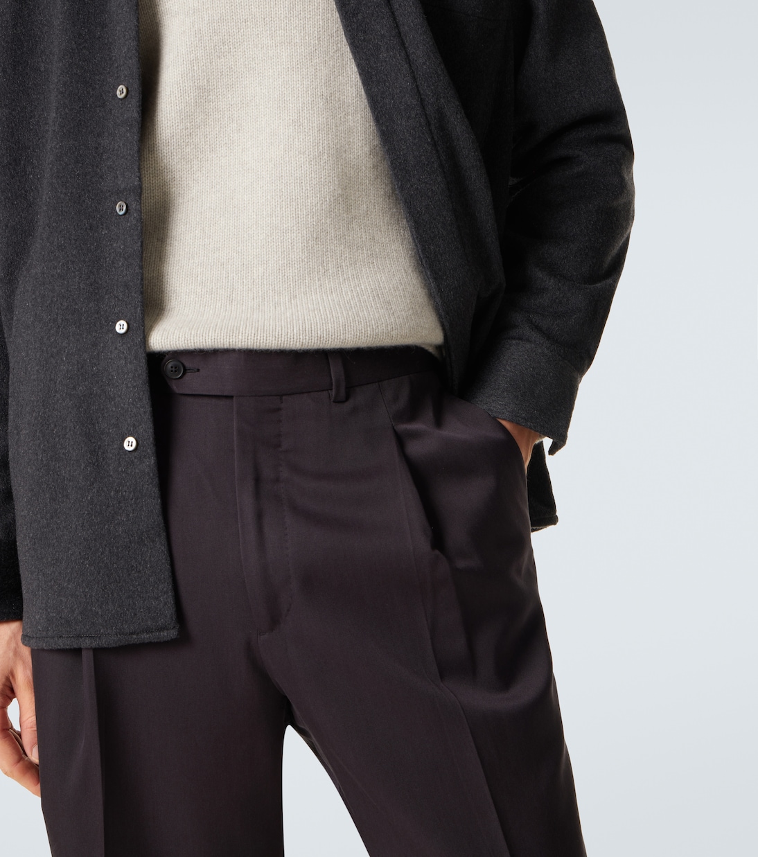 Amo silk wide-leg pants | Saman Amel