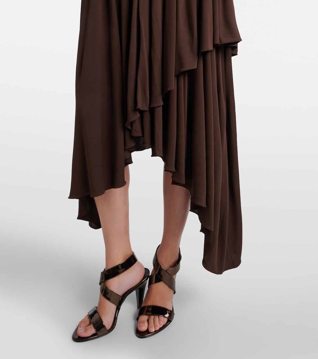 Deesse asymmetric jersey midi dress | Alaïa