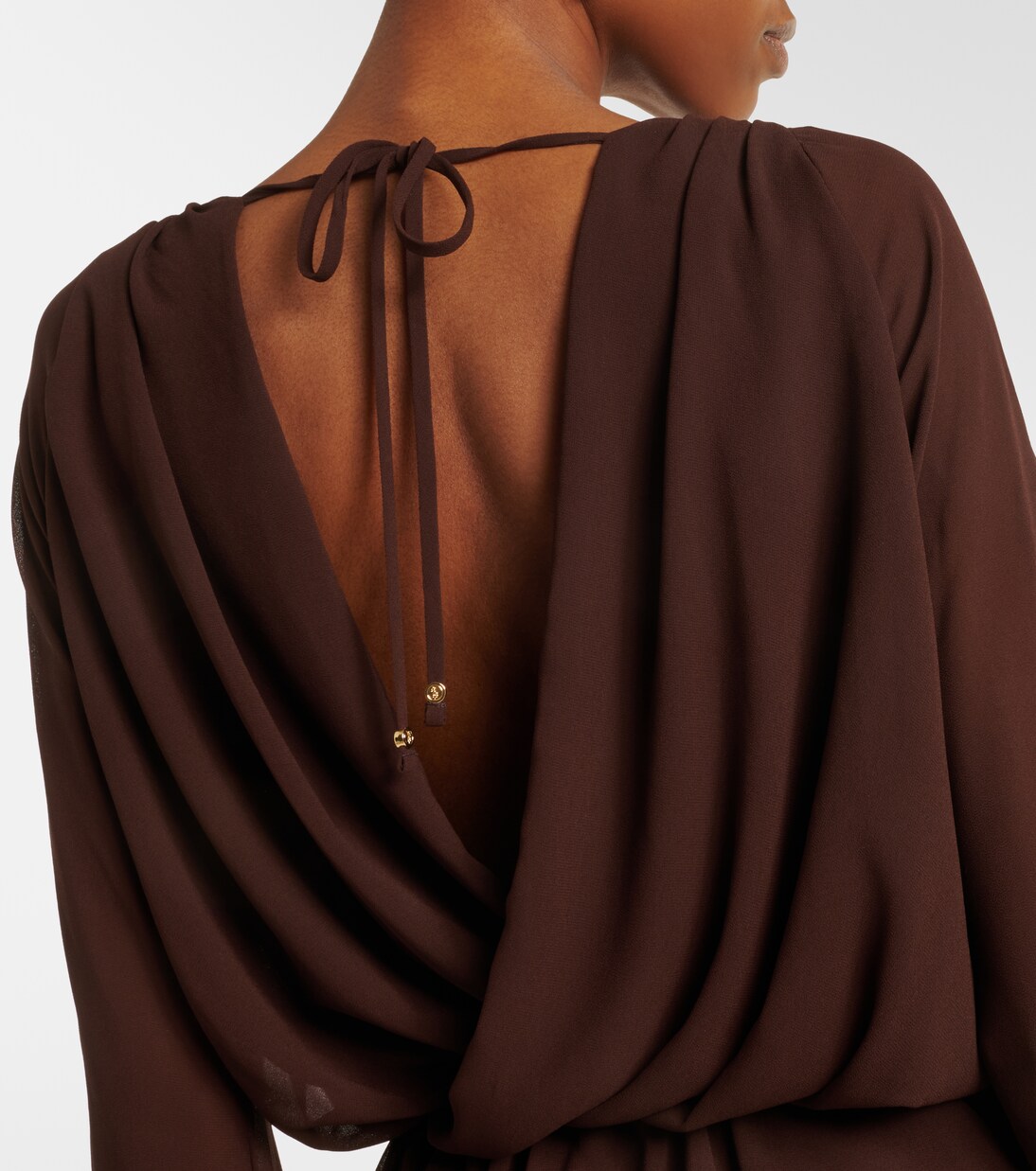 Giselle asymmetric tiered maxi dress | Bananhot