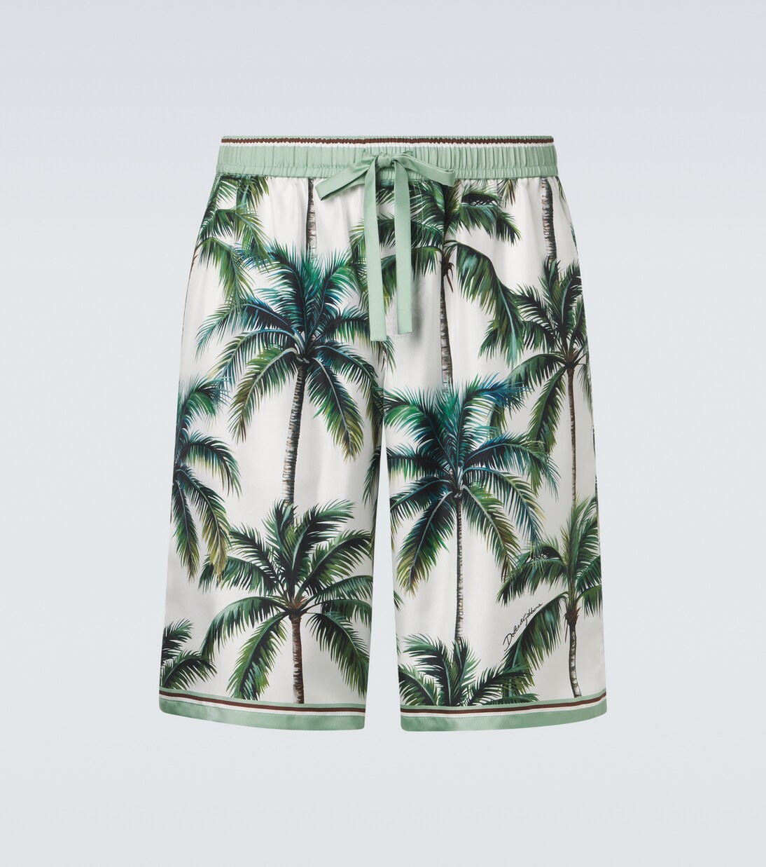 Bedruckte Shorts aus Seiden-Twill | Dolce&Gabbana