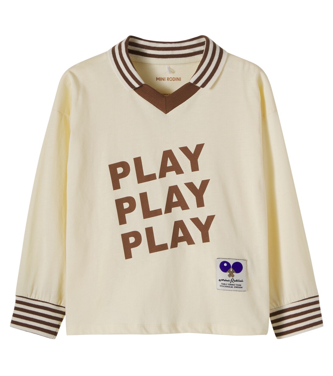 Play printed cotton jersey sweatshirt | Mini Rodini