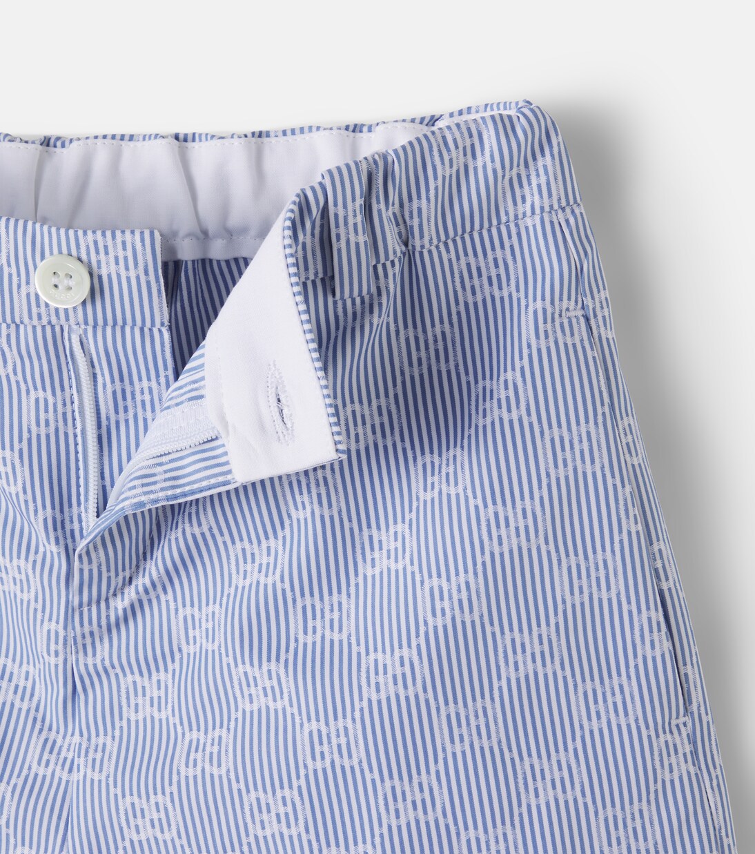GG striped cotton poplin Bermuda shorts | Gucci Kids