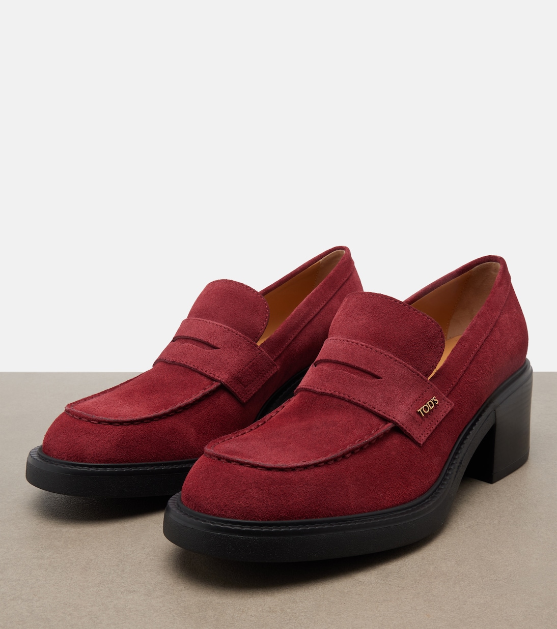 Loafer-Pumps aus Veloursleder | Tod's