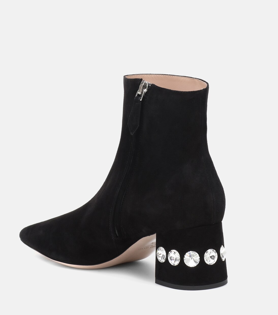 Ankle Boots aus Veloursleder | Miu Miu