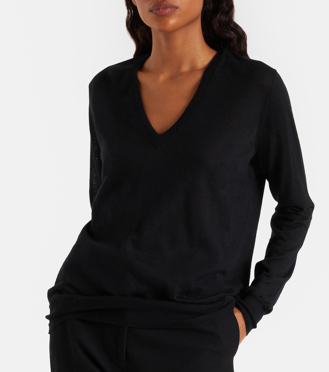 Cashair cashmere V-neck sweater | Joseph