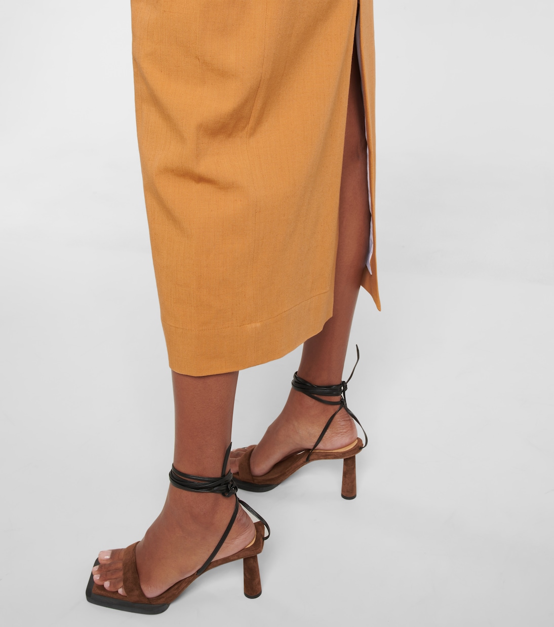 Robe midi La Robe Terra en lin mélangé | Jacquemus