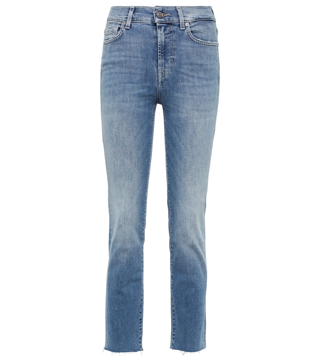 Mid-Rise Jeans The Straight Crop | 7 For All Mankind
