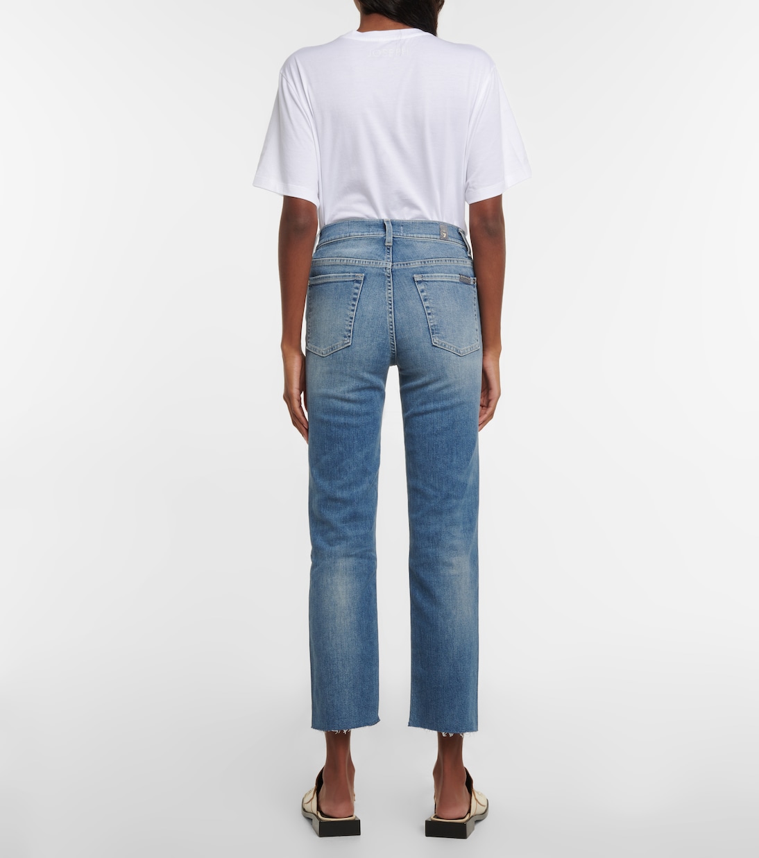 Mid-Rise Jeans The Straight Crop | 7 For All Mankind