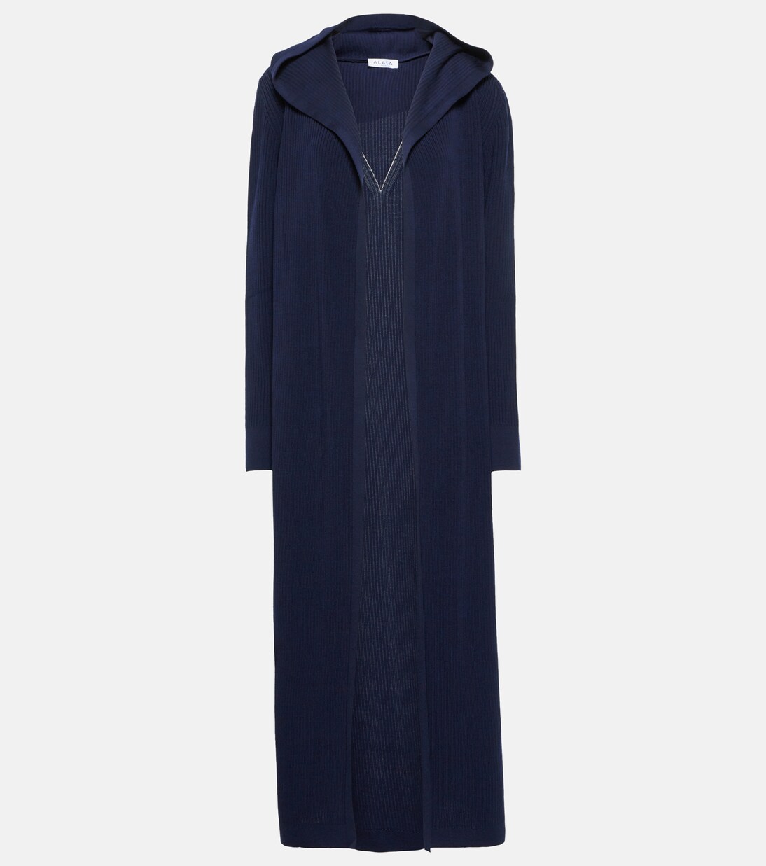 Hooded wool-blend cardigan | Alaïa