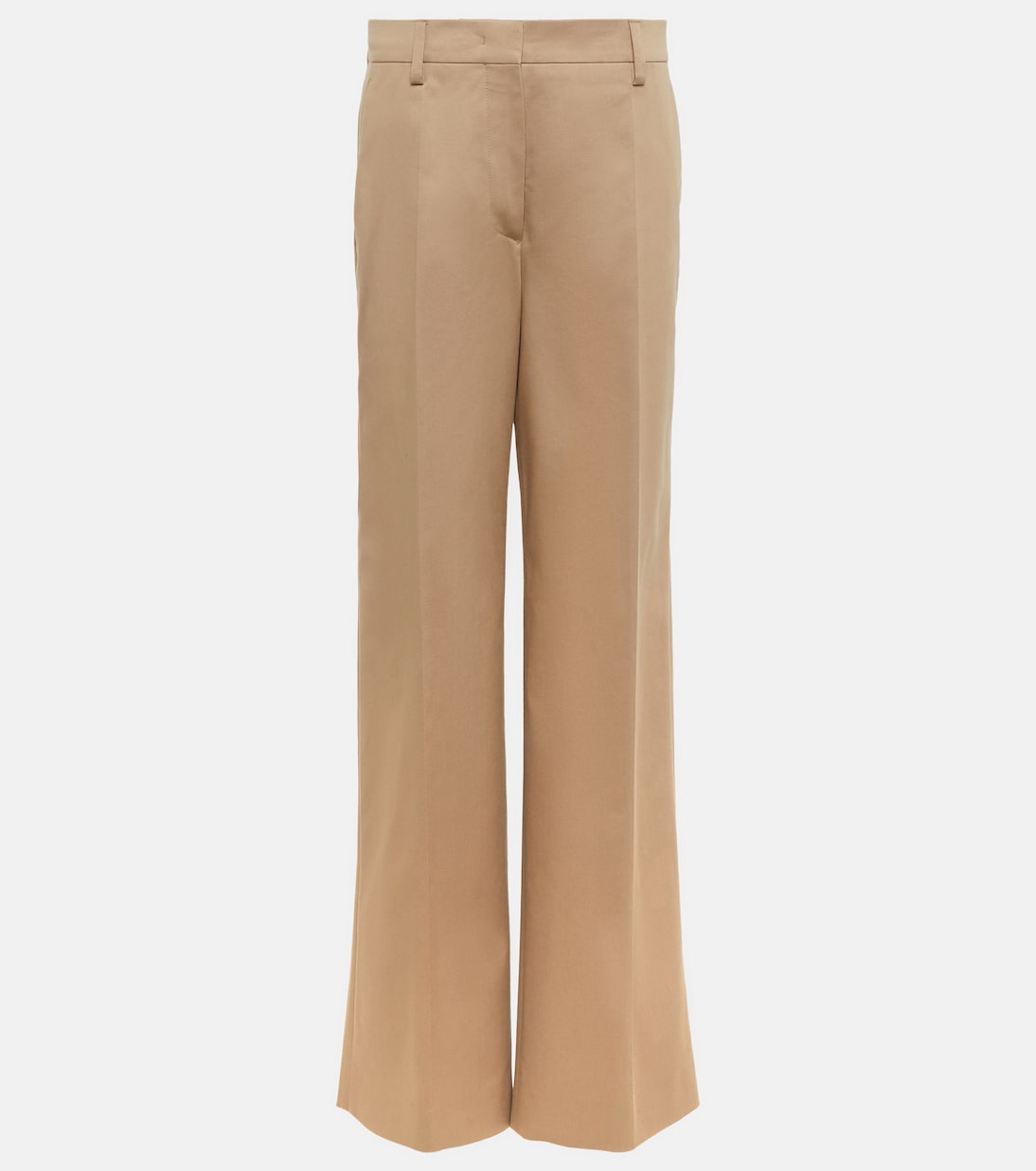 High-Rise-Hose aus einem Baumwollgemisch | Prada