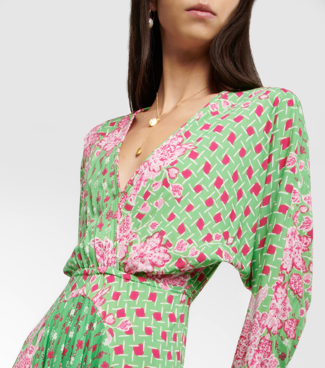 Robe longue Ilona imprimée | Poupette St Barth