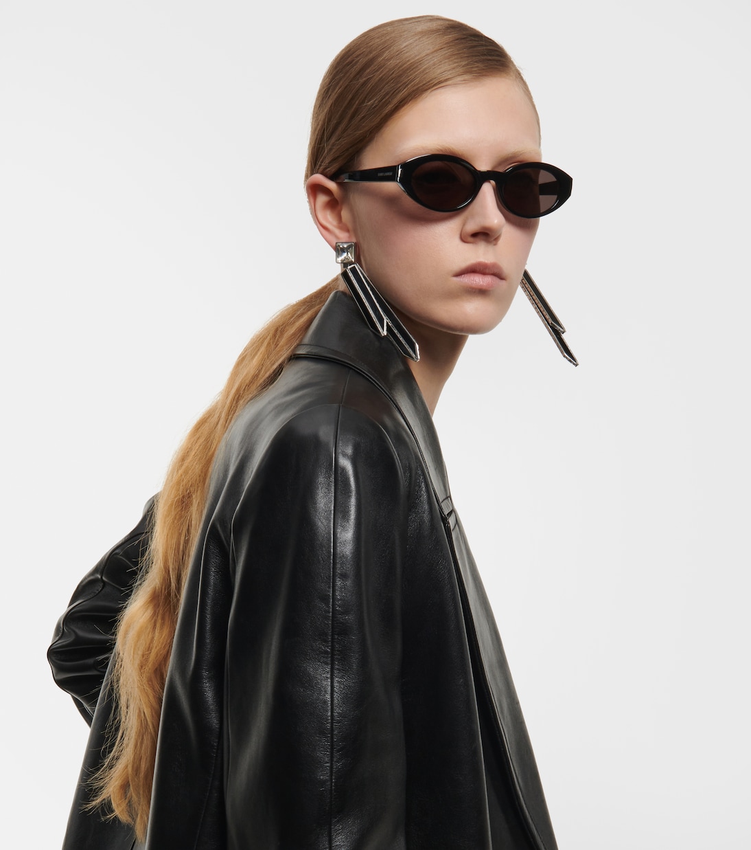 Gafas de sol ovaladas de acetato | Saint Laurent