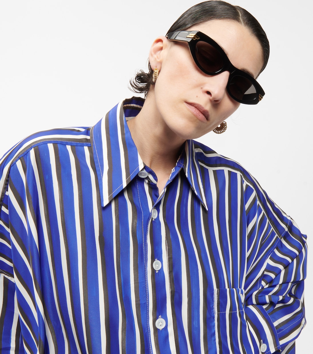 Occhiali da sole ovali Classic | Bottega Veneta