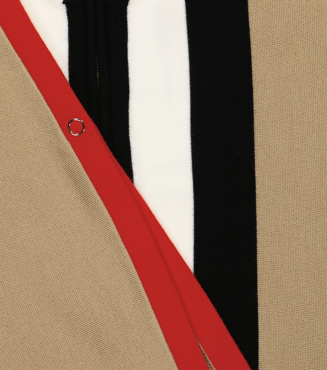 Striped wool-blend poncho | Burberry Kids