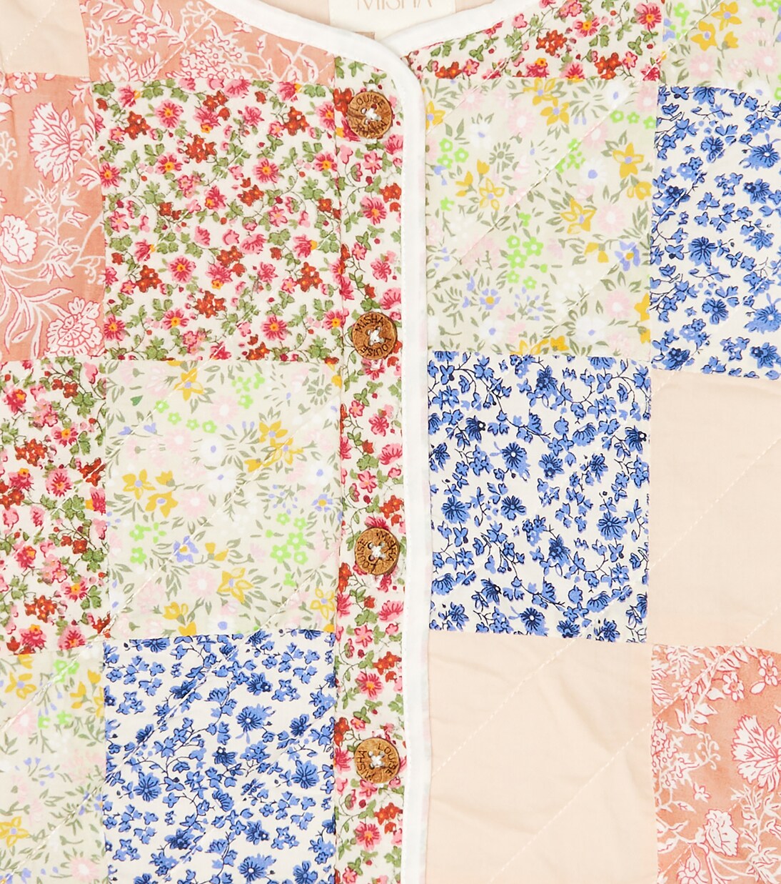 Veste matelassée Amalina en coton à fleurs | Louise Misha