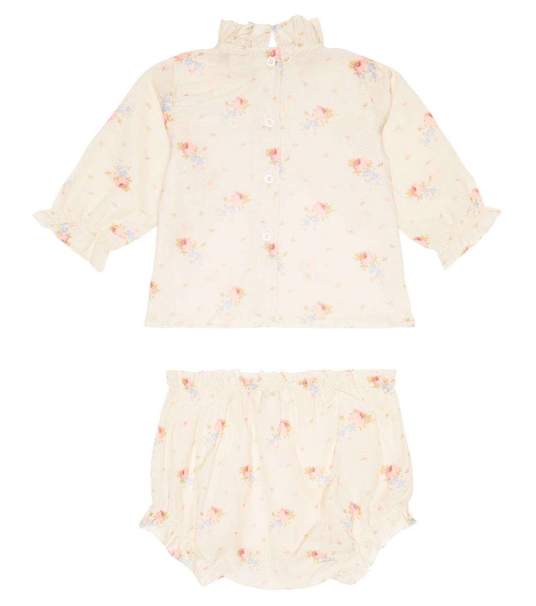 Bébé – Set robe et culotte bloomer Broccoli en coton | Caramel