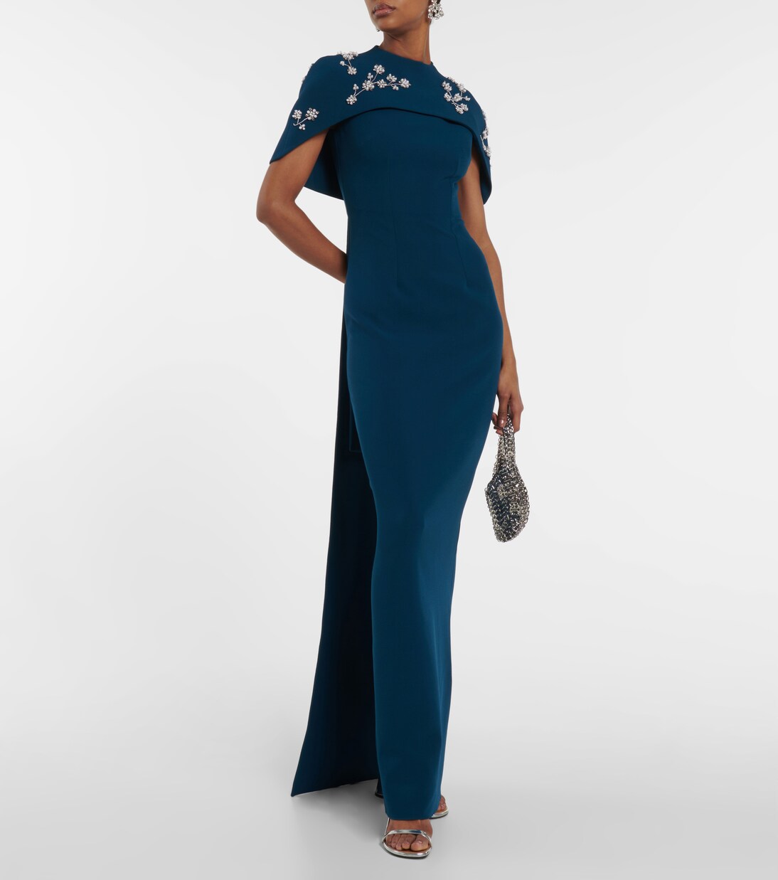 Embellished crêpe gown | Safiyaa