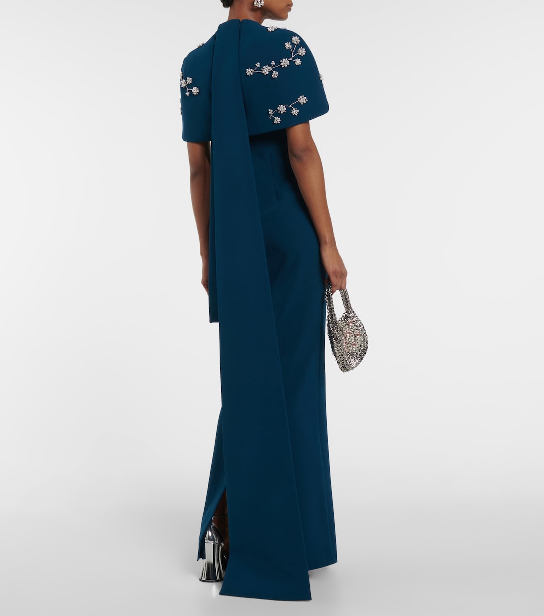 Embellished crêpe gown | Safiyaa