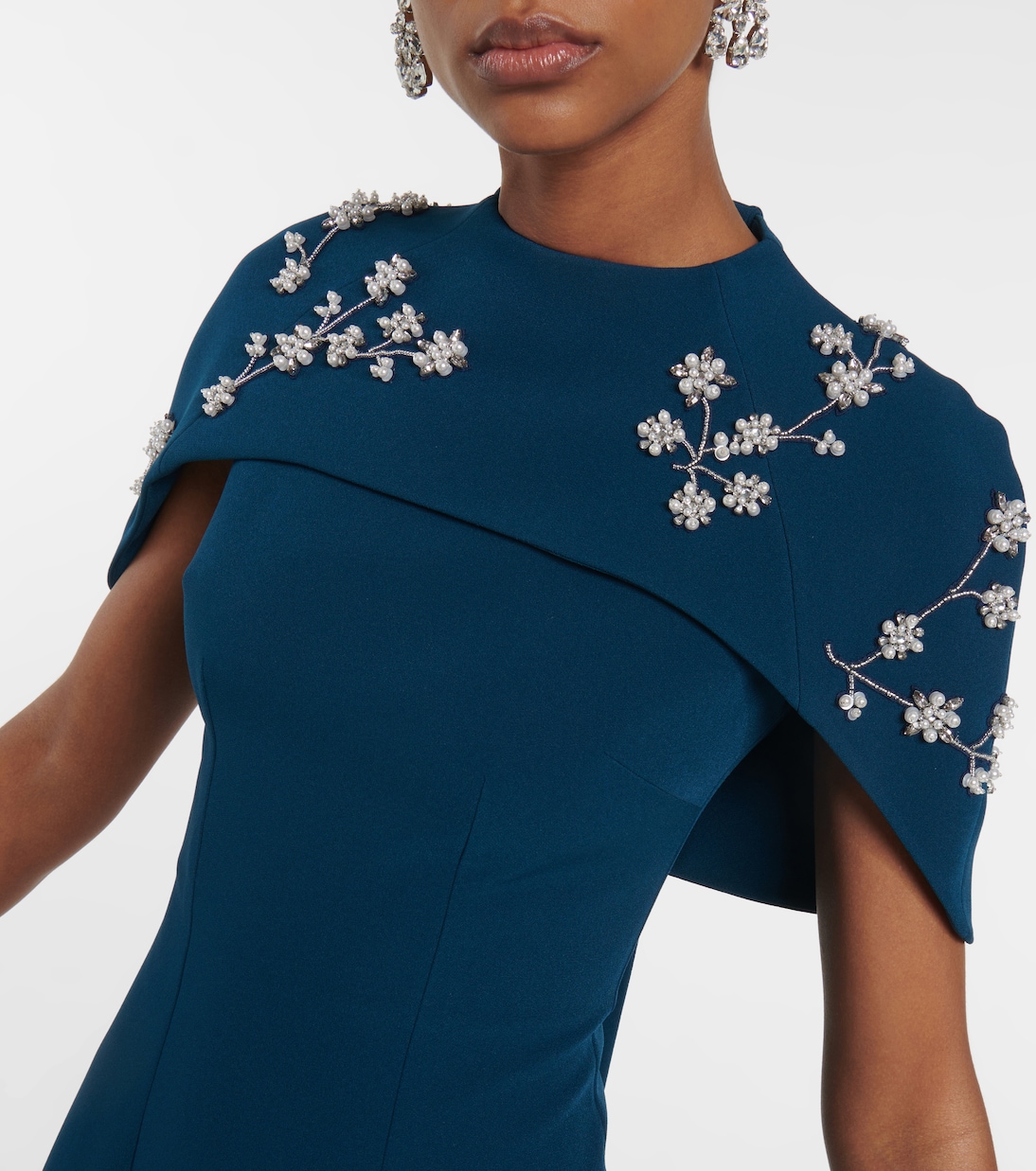 Embellished crêpe gown | Safiyaa