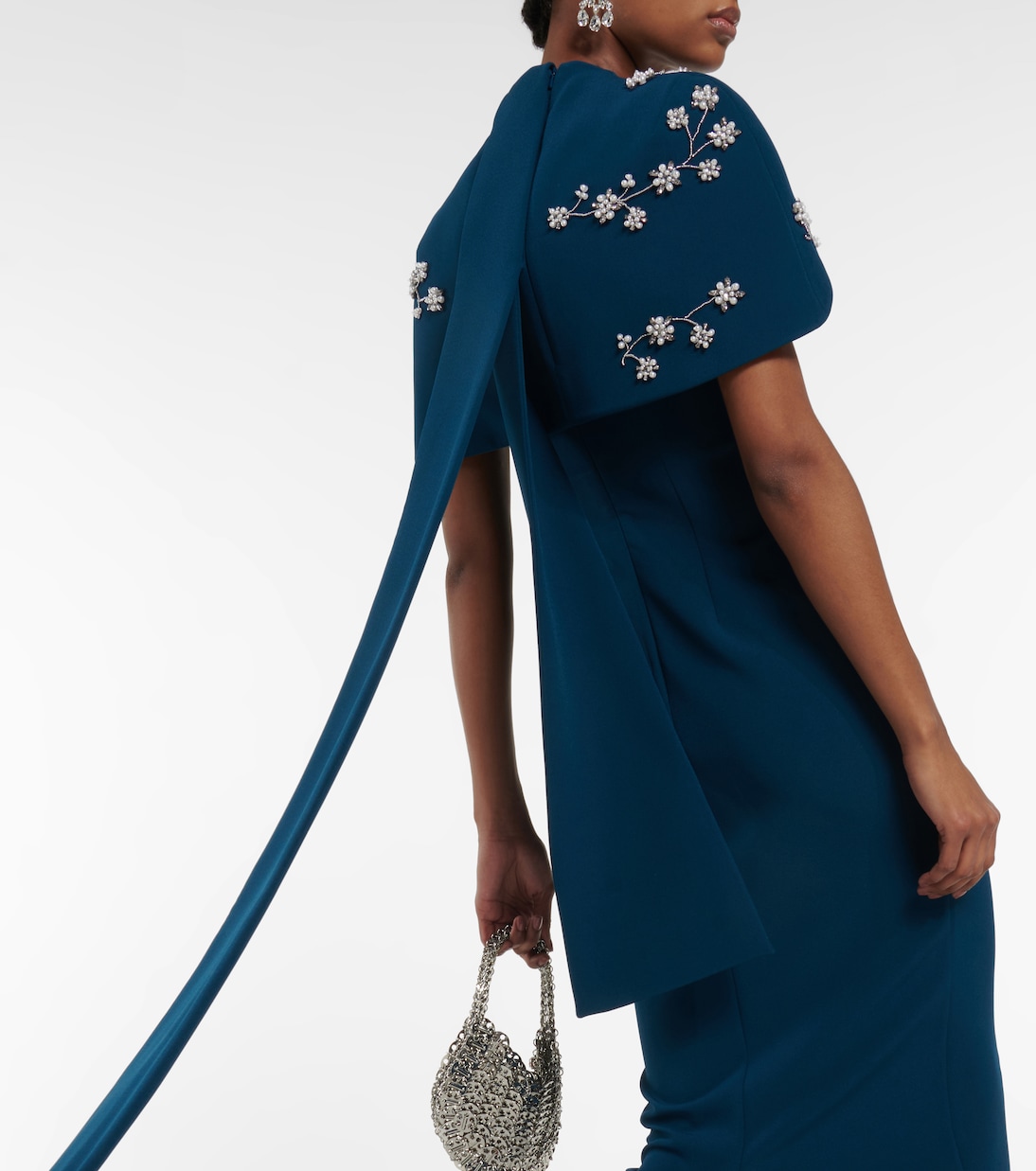 Embellished crêpe gown | Safiyaa