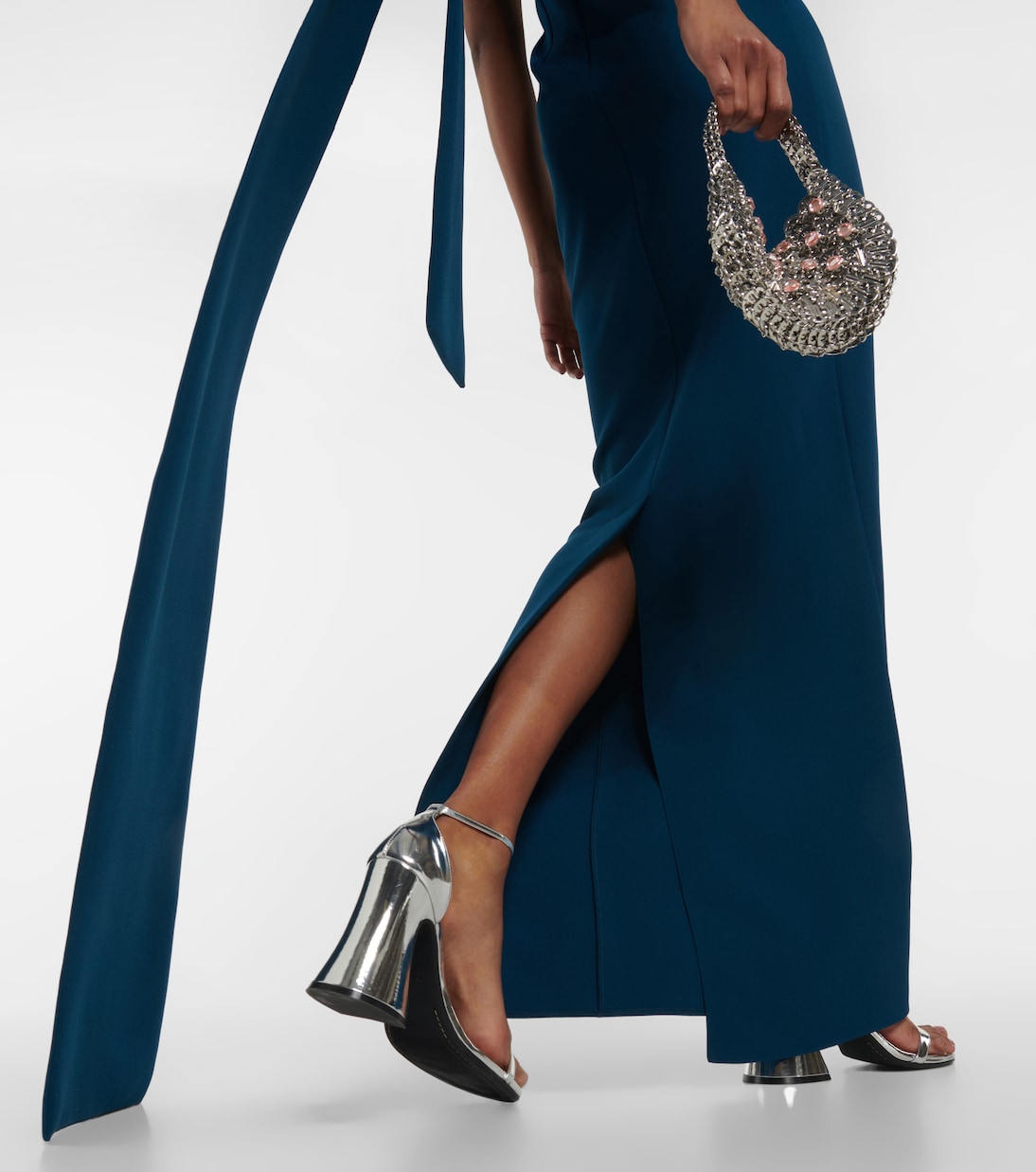 Embellished crêpe gown | Safiyaa