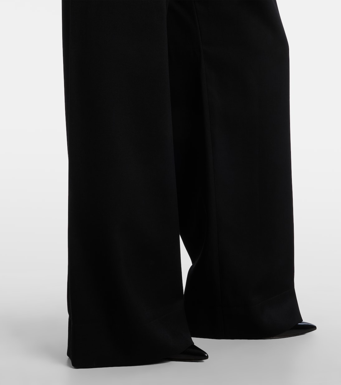 Low-Rise-Hose aus Wolle | Wardrobe.NYC