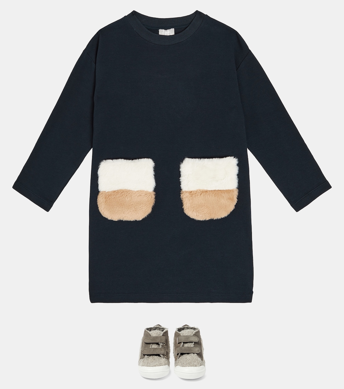 Cotton-blend jersey dress | Il Gufo