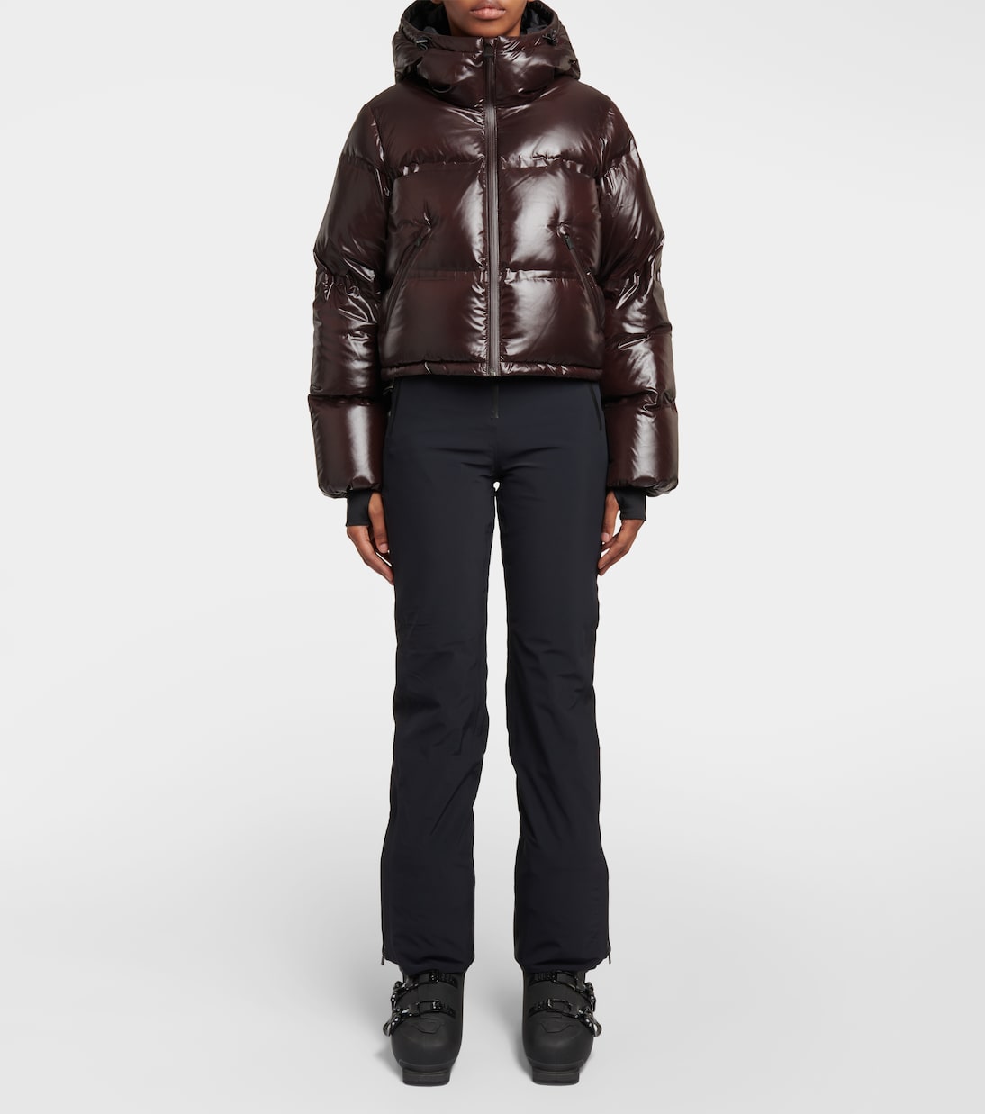 Minnie cropped down ski jacket | Aztech Mountain